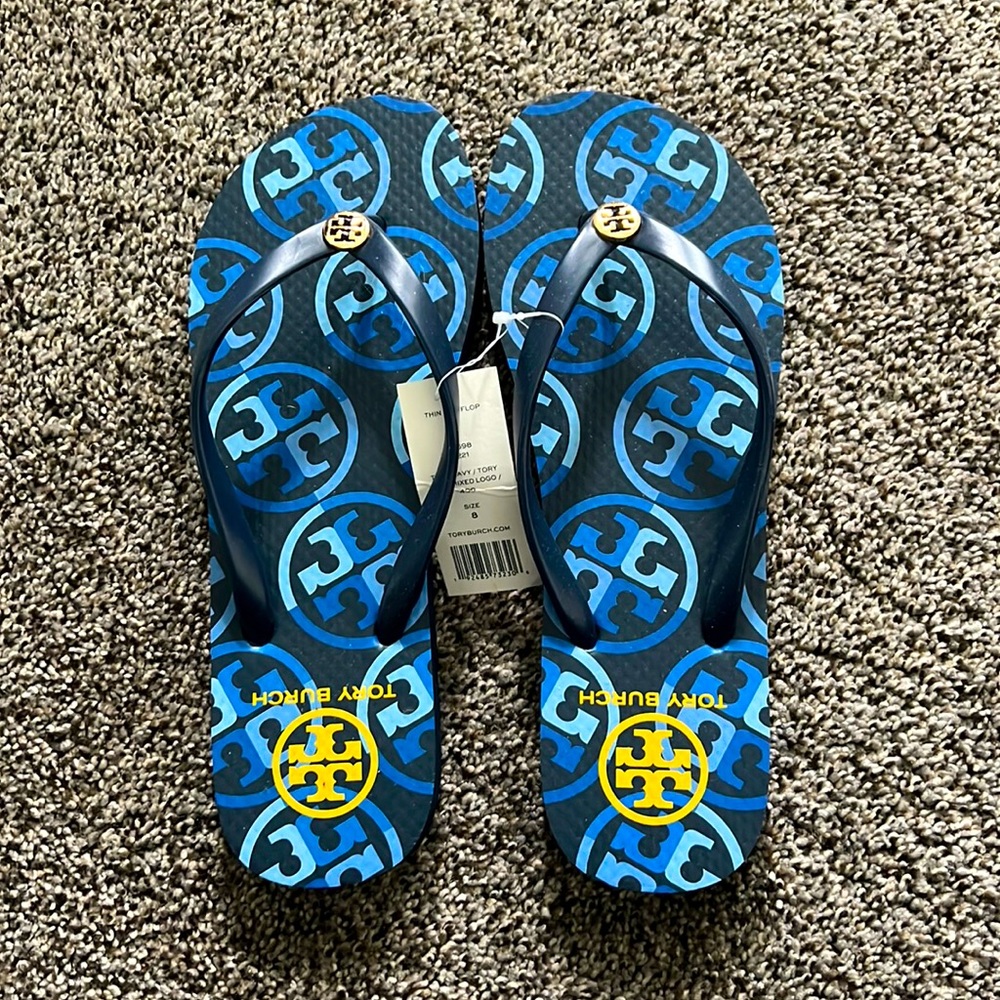 Tory Burch Womens Flip Flops